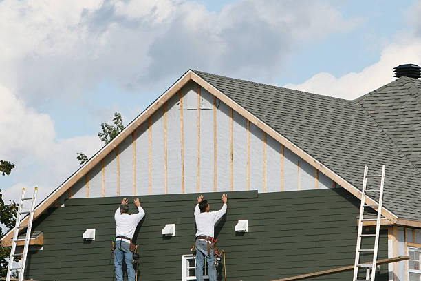 Professional Siding Contractor technician working in Olanta, PA